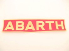 PATCH, RED WITH GOLD ABARTH