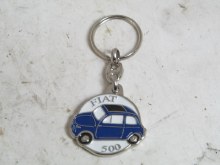 ROYAL BLUE FIAT 500 KEY FOB