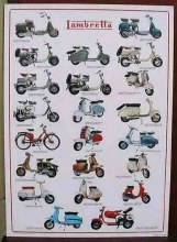 LAMBRETTA SCOOTERS POSTER