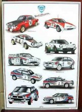 LANCIA WORLD CHAMPION POSTER