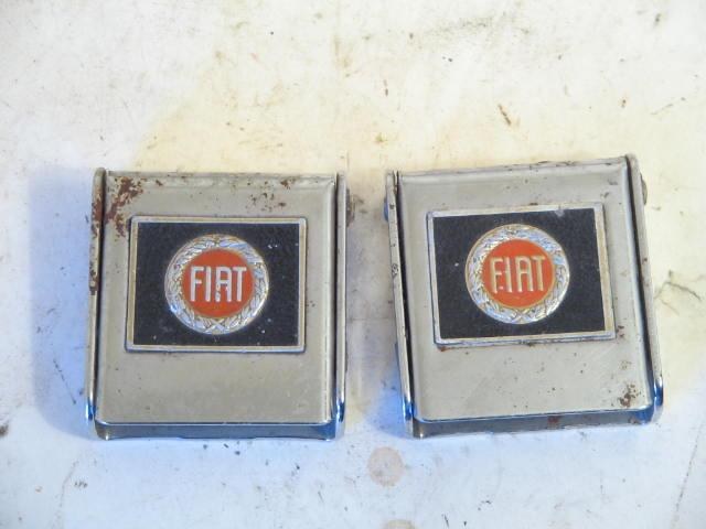 FIAT BRANDED BELT BUCKLE PAIR