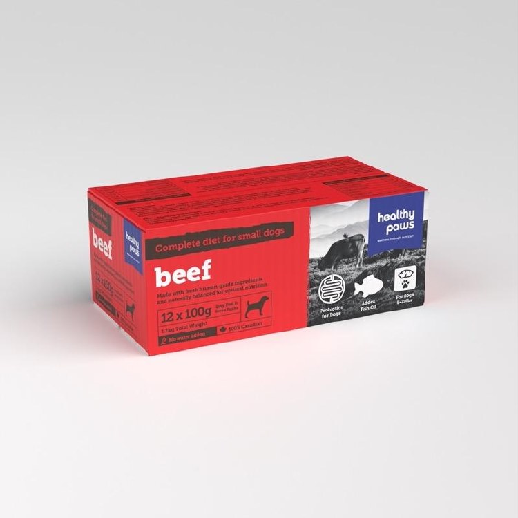 Healthy Paws Beef 12x100g