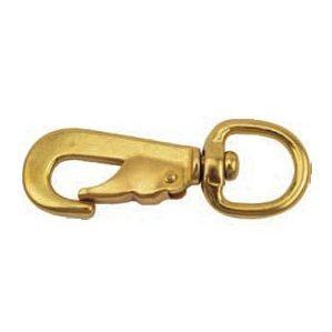 Snap Spring Brass Rnd Svl Eye 3in