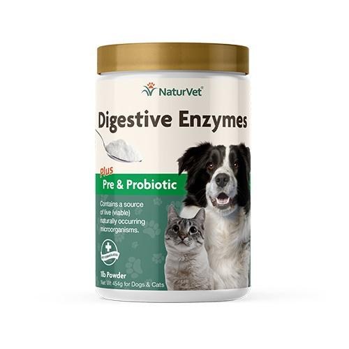 NaturVet Enzymes & Probiotic Powder 16oz