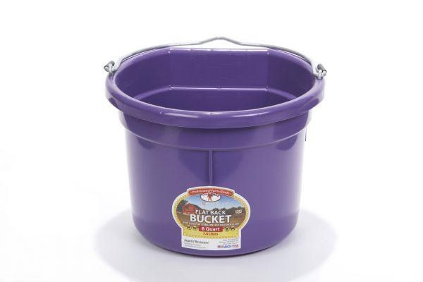 Bucket 8qt Flat Back Purple