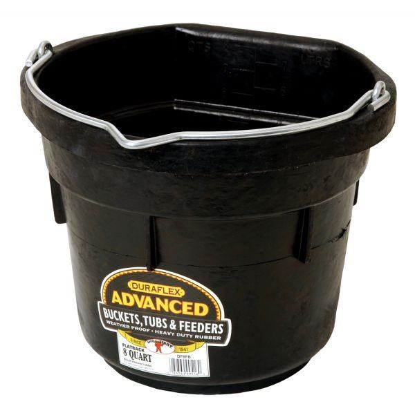 Rubber Flat Back Bucket 8qt