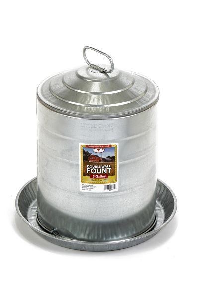 Poultry Fountain Galvanzied 5Gal