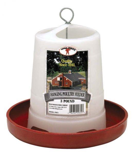 Poultry Feeder Plastic Hanging 3lb