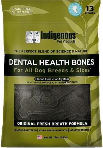 Indigenous Pet Products Dental Bones Fresh Breath 17oz