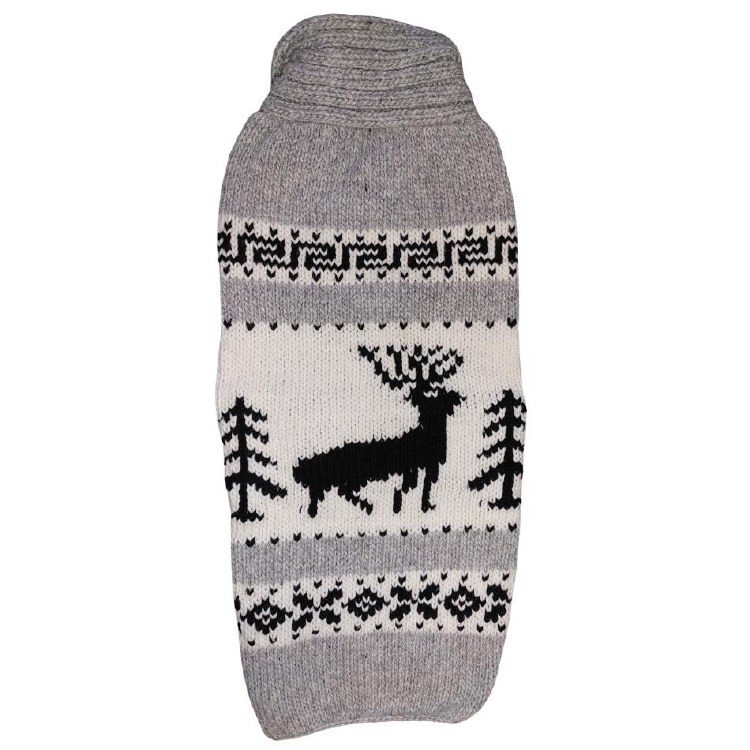 ChillyDog Reindeer Grey Sweater 2XS