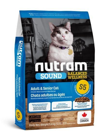 Nutram Sound Adult Cat S5 5.4kg