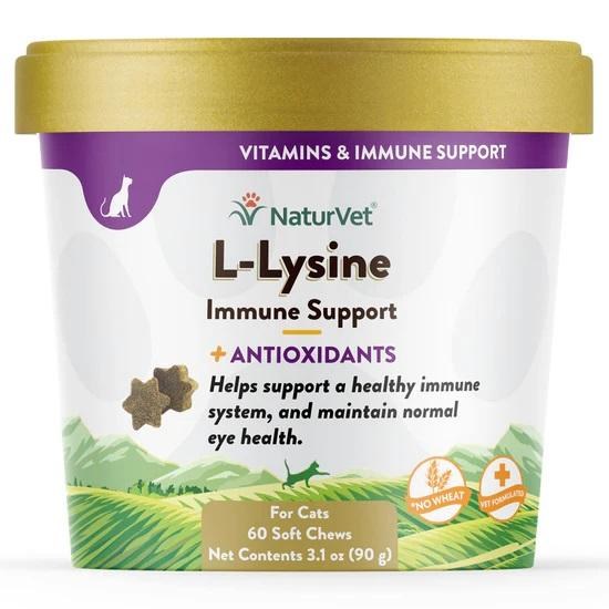 NaturVet L-Lysine Immune Support 60's