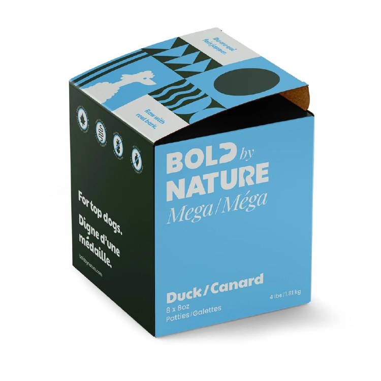 Bold Raw Duck 4lb Patties