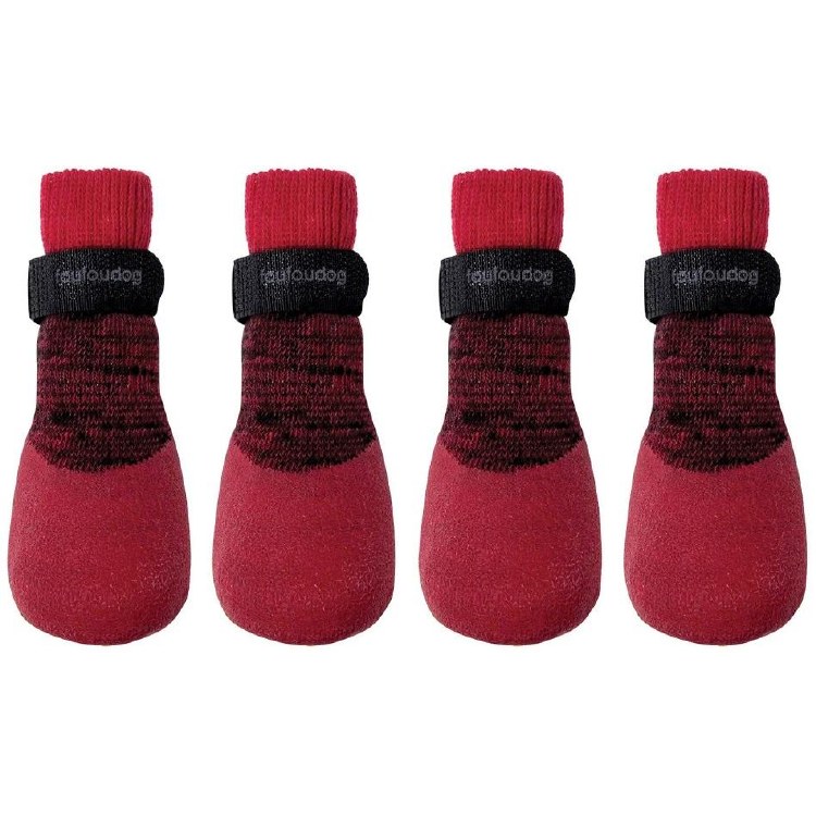 Rubber Dipped Socks Red 4
