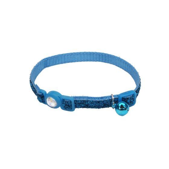 Coastal SafeCat Glitter Collar Blue