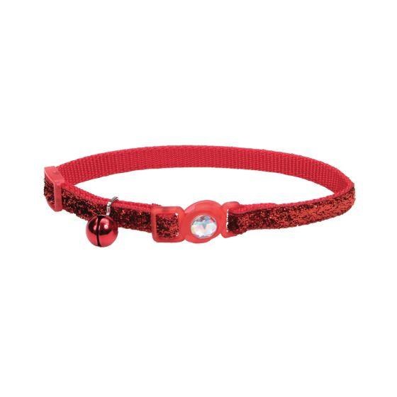 Coastal SafeCat Glitter Collar Red