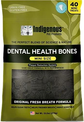 Indigenous Pet Products Dental Bones Fresh Breath Mini 13oz