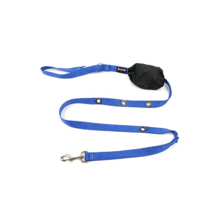 Smoochy Poochy Hands Free Leash 5/8x 8' Bl