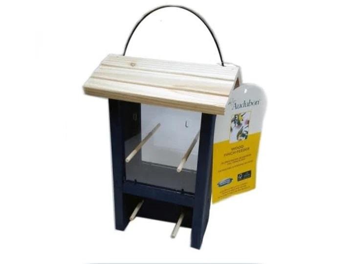 Finch Feeder-Wood Blue