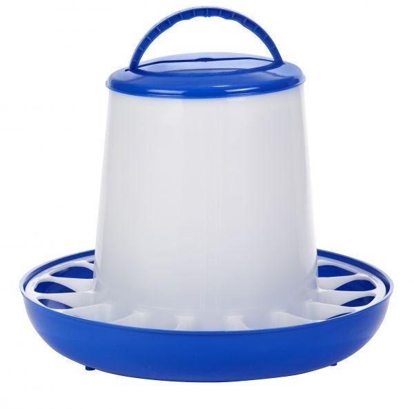 Poultry Feeder Plastic 15lb Blue