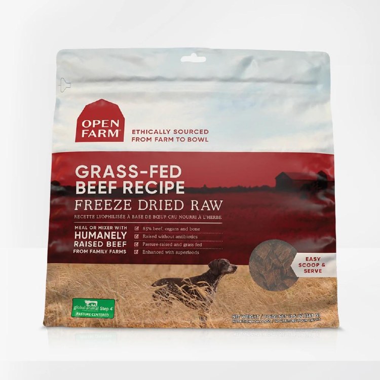 Open Farm Freeze Dried Grass-Fed Beef Morsels 13.5oz