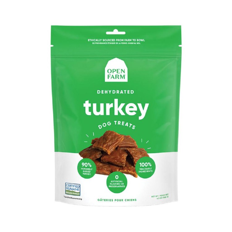 Open Farm Dehydrated Turkey Treats 4.5oz