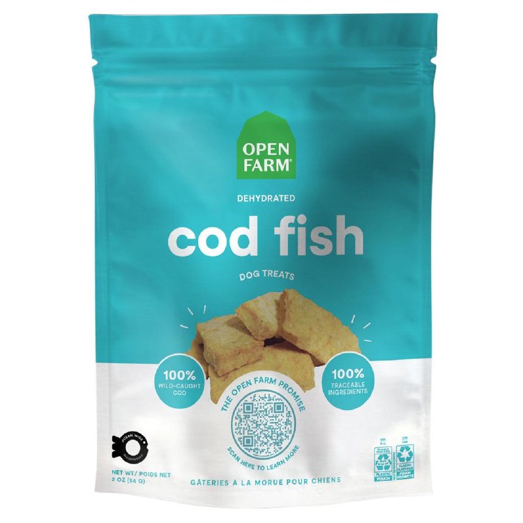 Open Farm Dehydrated Cod Treats 2oz