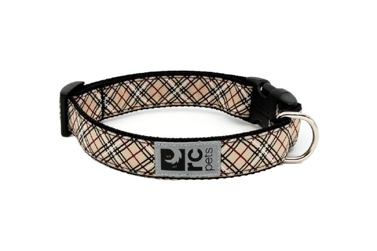 RC Clip Collar 5/8x 7-9" Tan Tartan