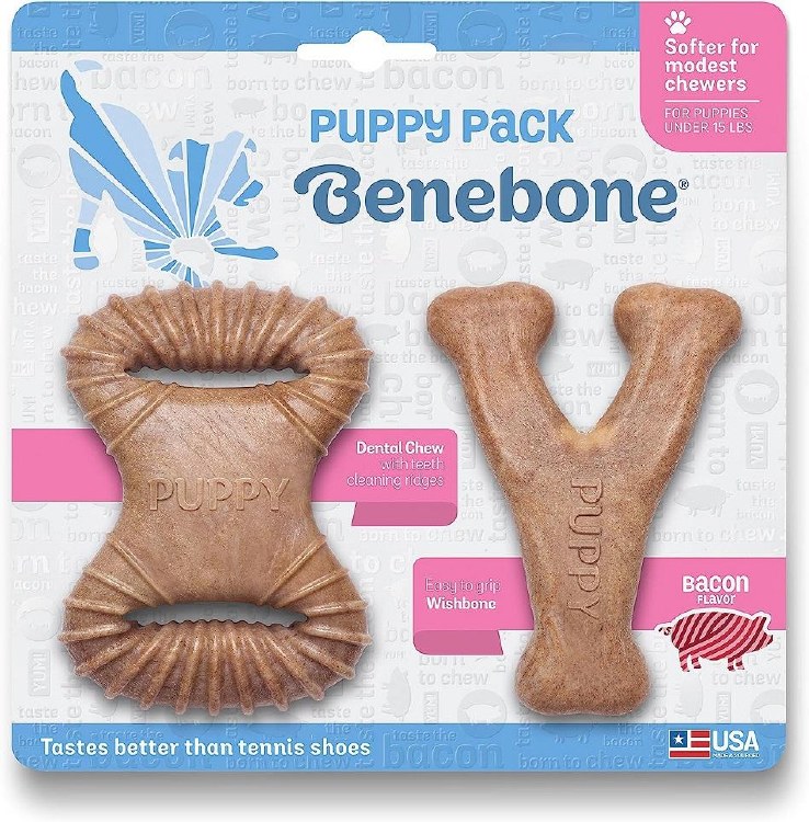 Benebone Puppy Bacon 2pk