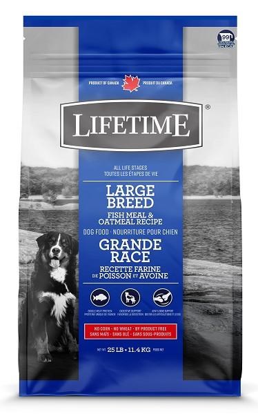 LIfetime Large Breed Fish & Oatmeal 25lb