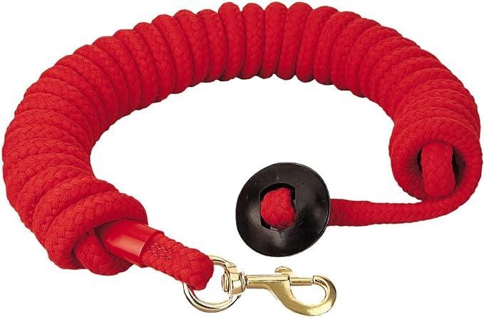 Cotton Rope Lunge Line 25' Red