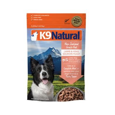 K9 Naturals Freeze Dried Lamb & Salmon Feast 500g