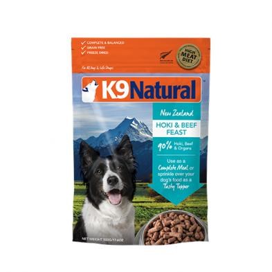 K9 Naturals Hoki & Beef Feast 500g
