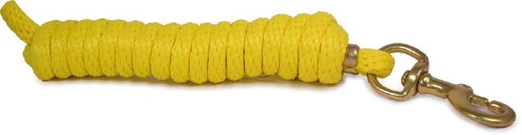 Poly Rope Lead 9 Foot Yellow