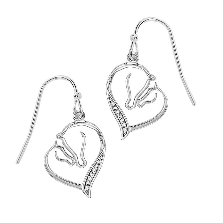 Earrings- Mare & Foal Heart
