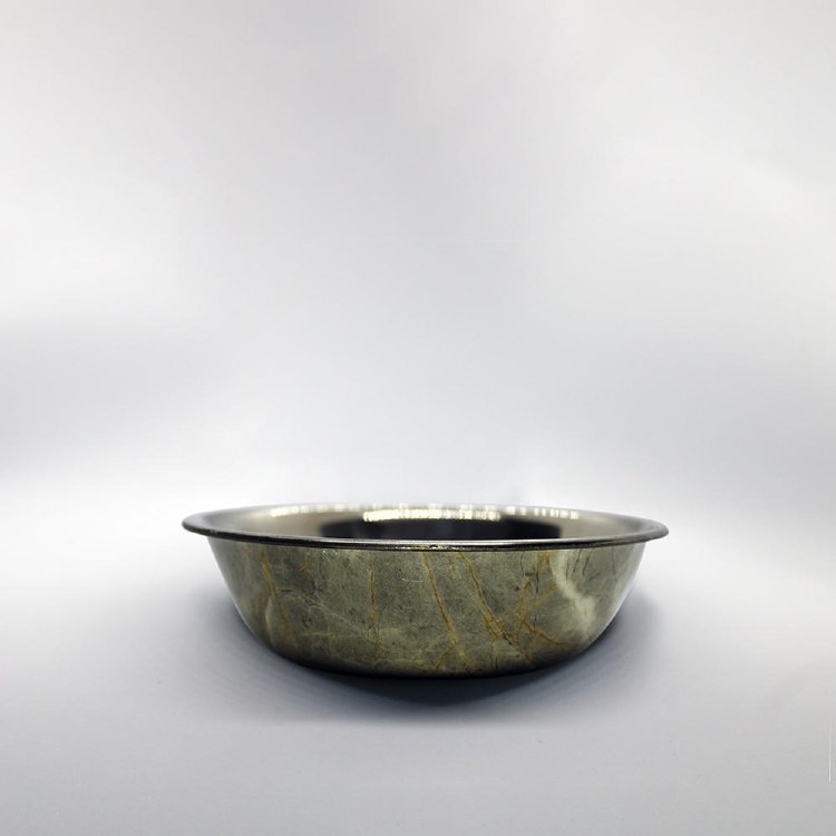 Bowl- Stainless Steel Marble Pattern 32oz