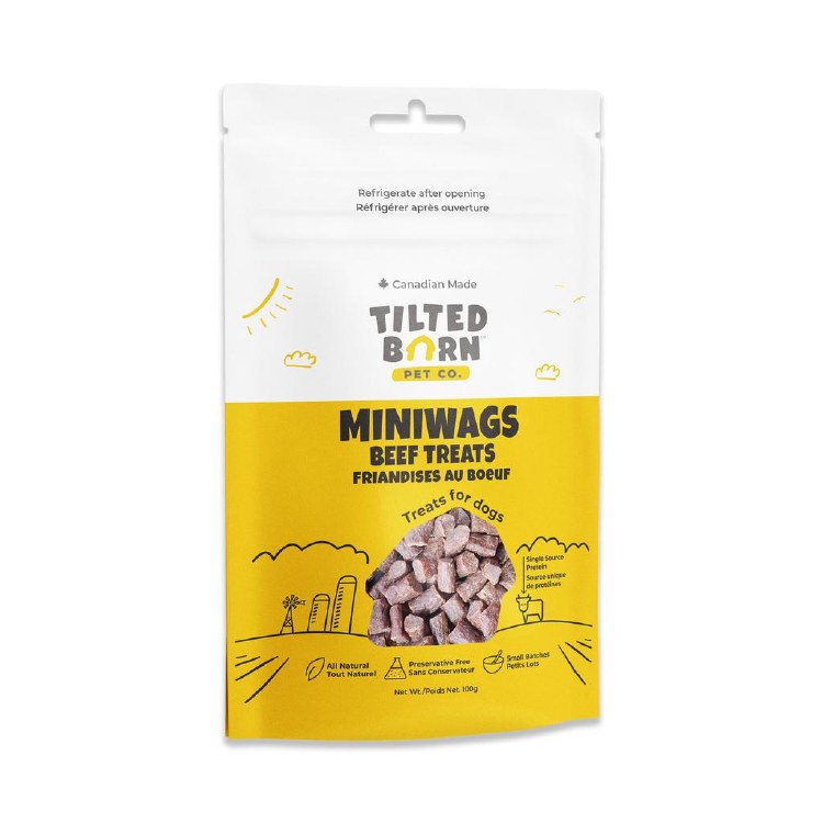 TiltedBarn Beef MiniWags 100g