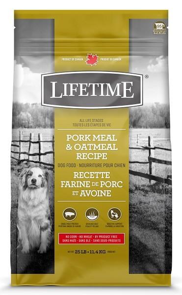 Lifetime Pork & Oatmeal 25lb