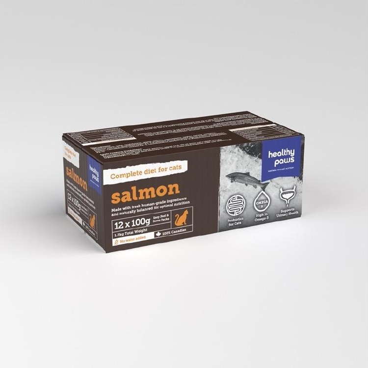 Healthy Paws Cat Salmon 12x100g