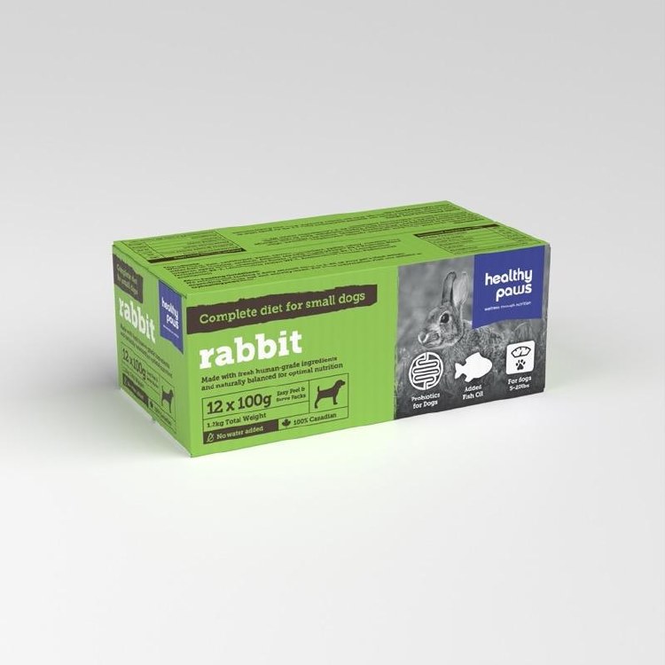 Healthy Paws Rabbit 12x100g