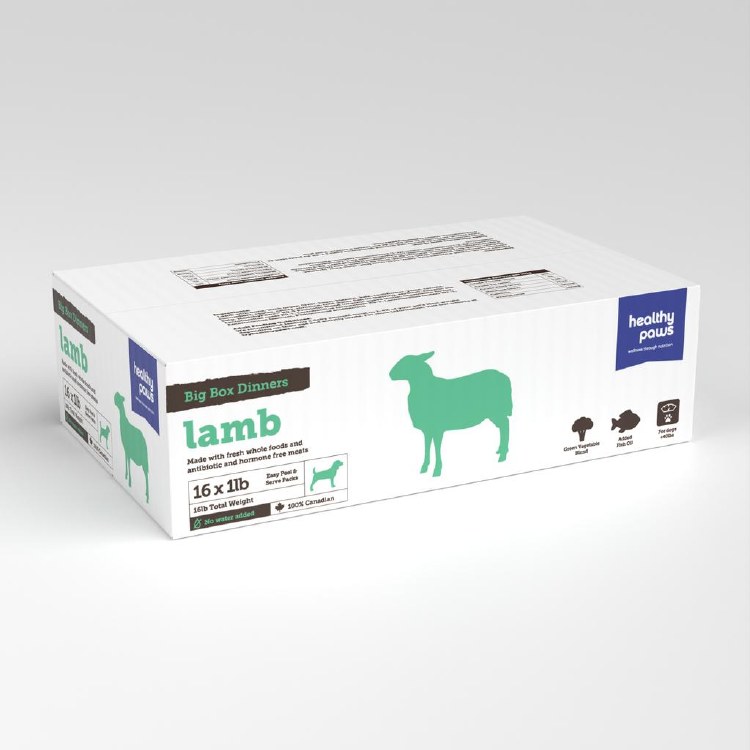 Healthy Paws Big Box Lamb 16lb