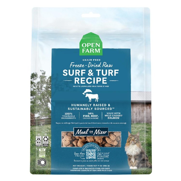 Open Farm Cat Freeze Dried Surf & Turf 9oz