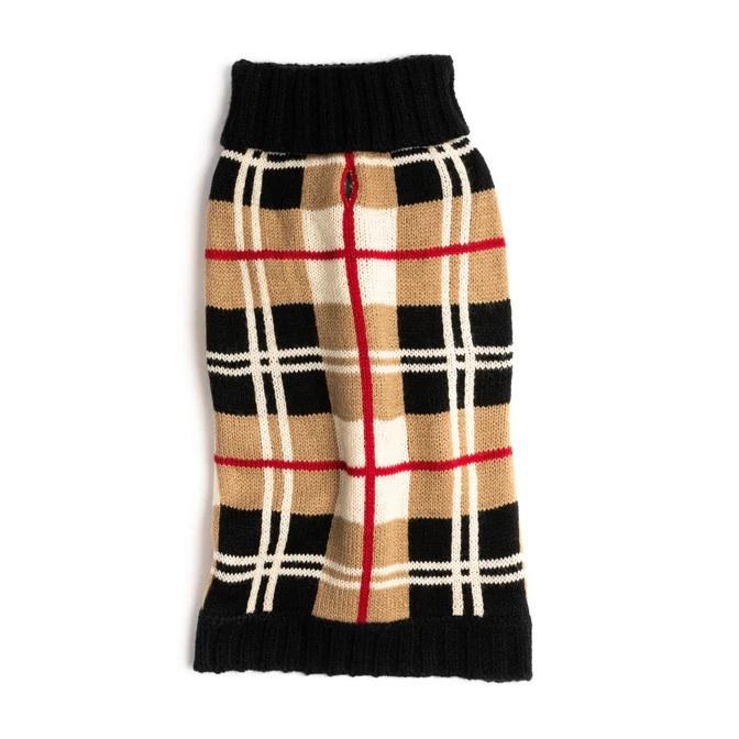 Fabdog Beige Plaid Sweater 14"