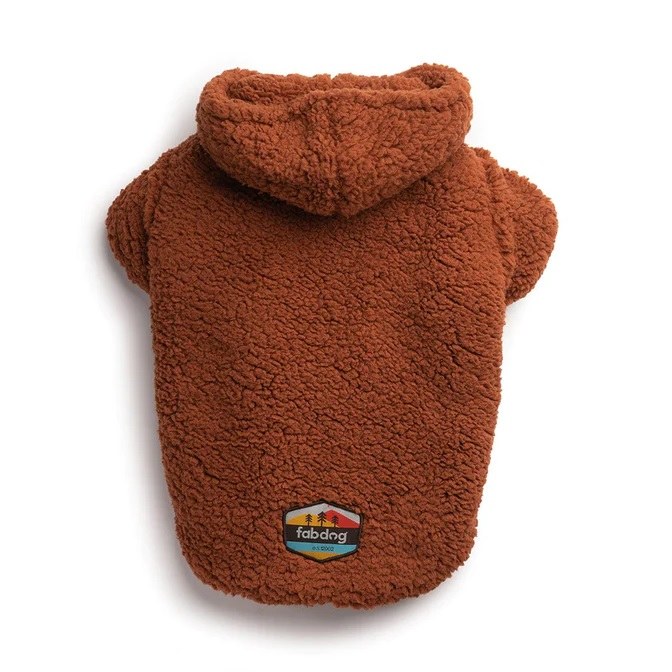 Fabdog Rust Sherpa Sweater Dreamland Pet