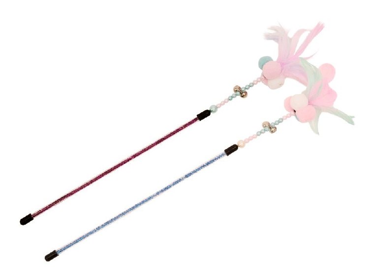 Budz Feather Toy- Cotton Candy Multi