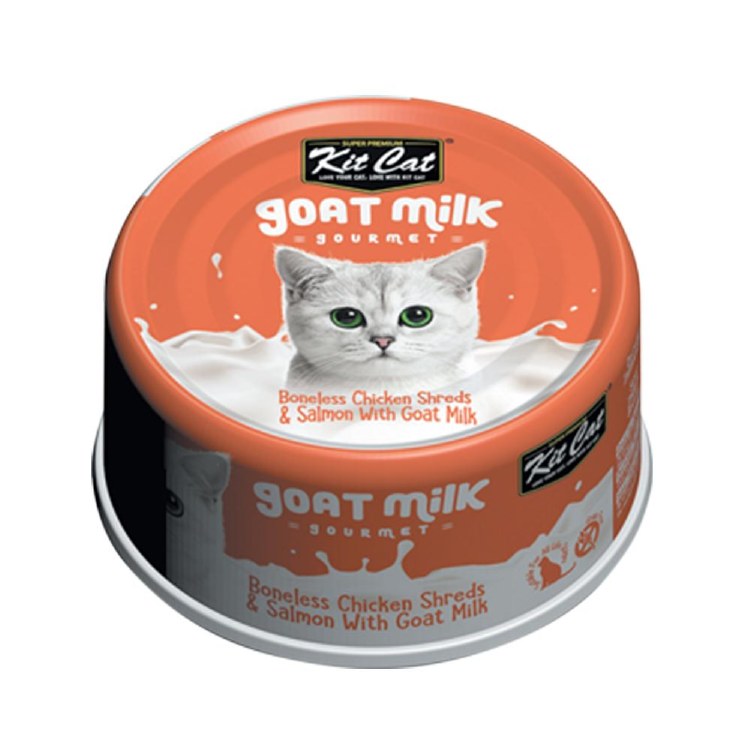Kit Cat Goat Milk Chicken & Salmon 70g