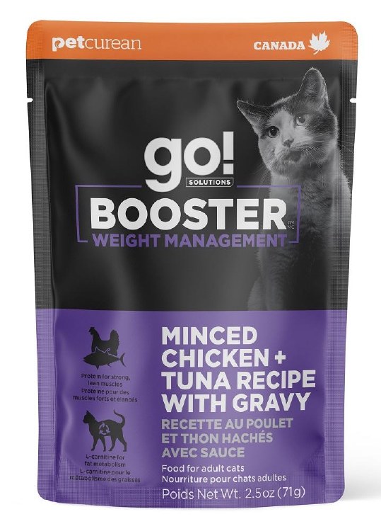 Go! Booster Weight Management Chicken & Tuna with Gravy 2.5oz