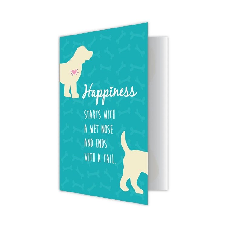 Card- Birthday Happiness starts with a wet nose...