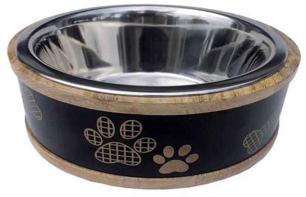 Bowl- 1qt Bk Wooden Ring