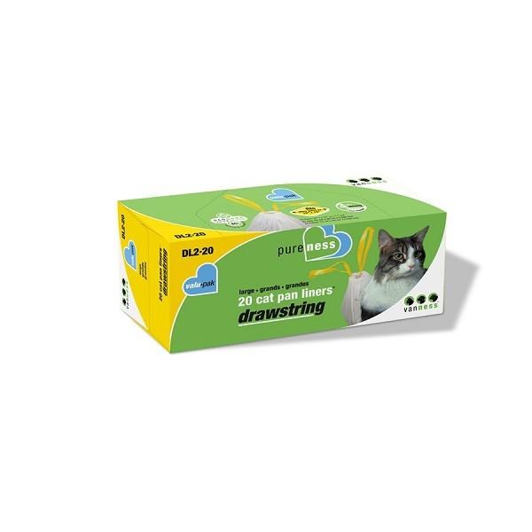 Cat Pan Liners Drawstring DL2 Lg 20pk